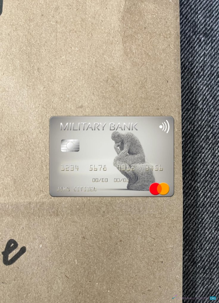 Download Australia Australian Military Bank mastercard photolook front Photoshop template